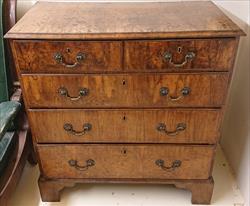 1740 walnut antique chest of drawers 37½w 20½d 38½h 1.JPG